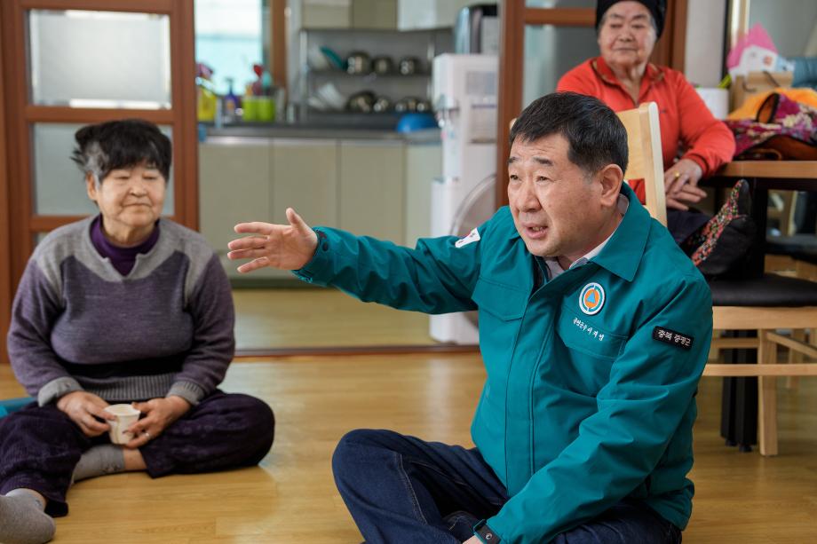 대설관련 관내 경로당 방문