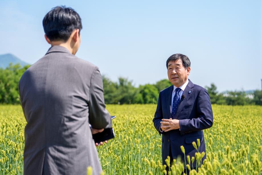 청보리밭 CJB인터뷰