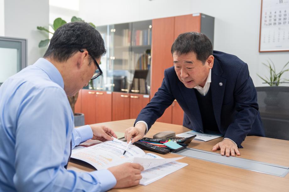 행안부 지방재정국장실 방문