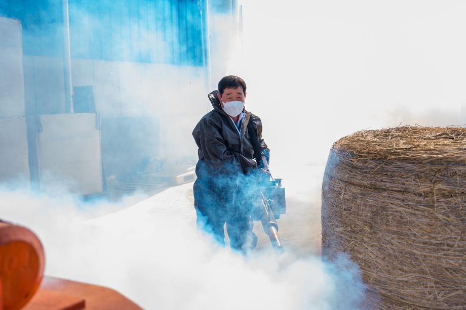 이재영 증평군수, 럼피스킨 유입차단 긴급 방역 점검