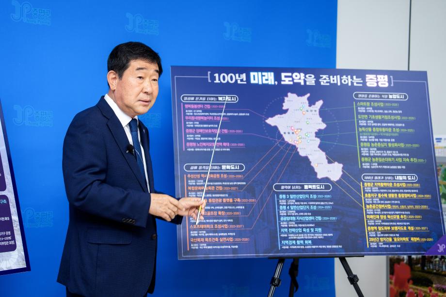 이재영 증평군수,“군민이 체감하는 변화로 미래 100년을 준비하겠다”